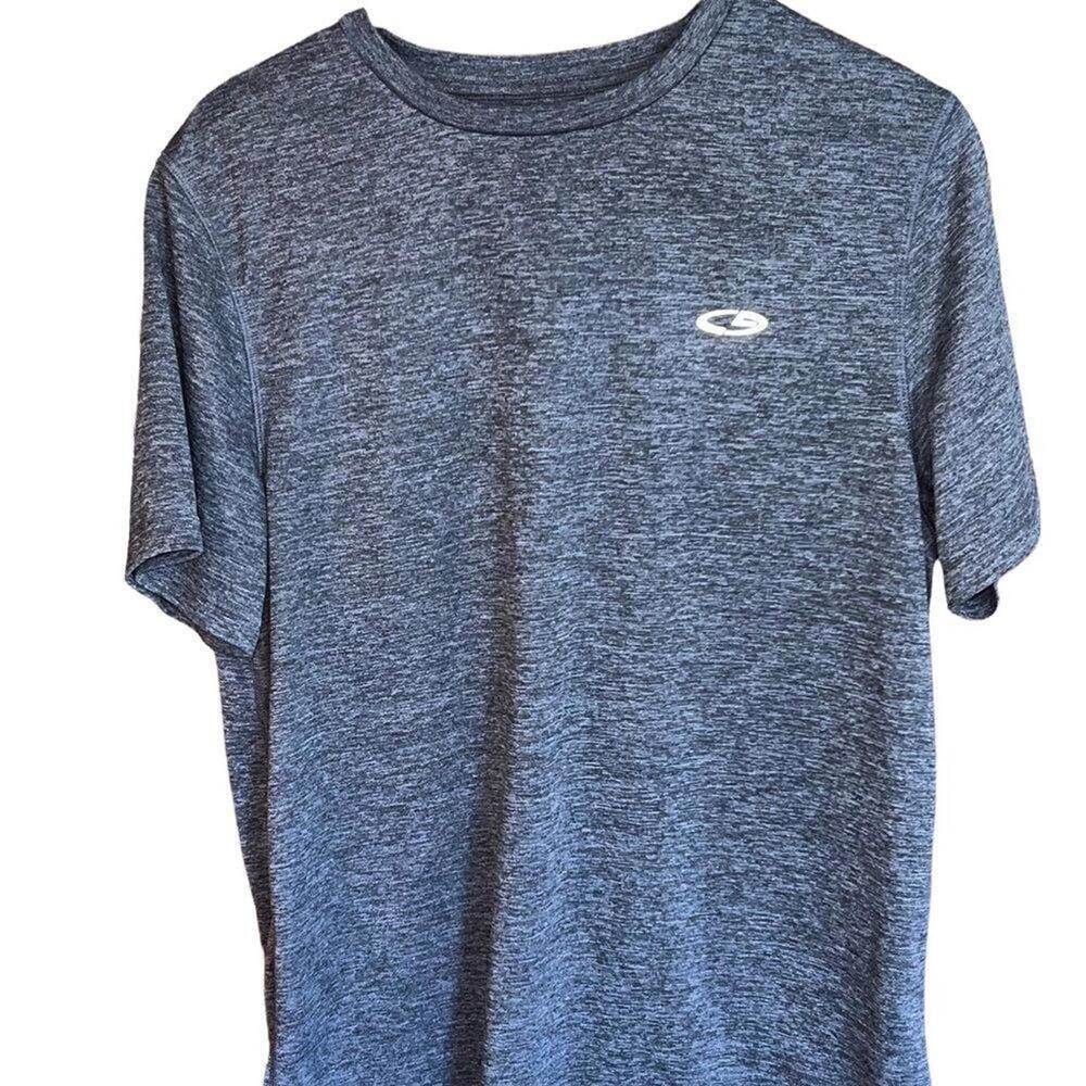 Champion DuoDry Men’s‎ Medium Gray Short Sleeve Athletic Crew Neck Shirt